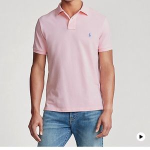 Pink polo shirt